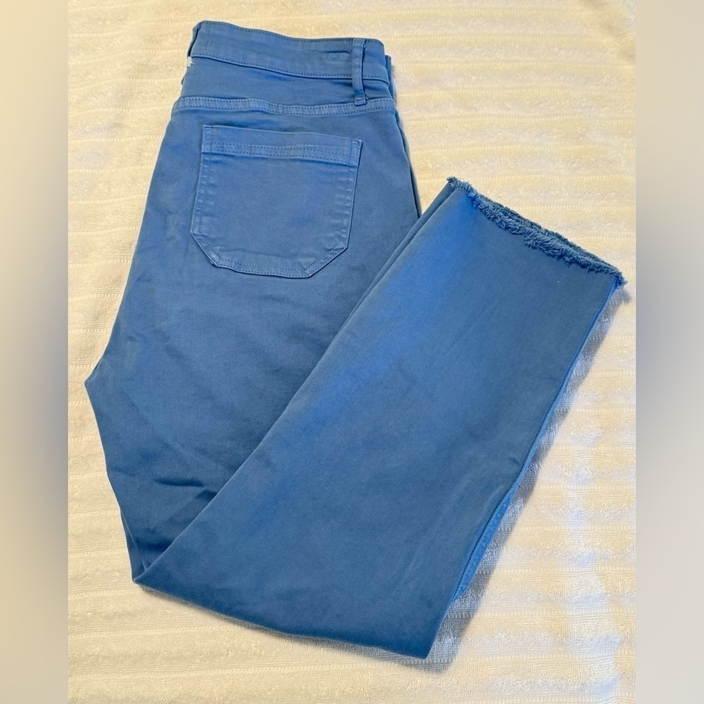 VINEYARD VINES HIGH WAISTED JAMIE PATCH POCKET JEANS IN BREAKER BLUE SZ 31